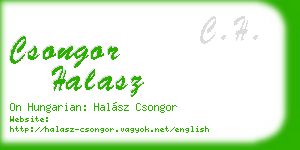 csongor halasz business card